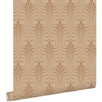 wallpaper graphic form terracotta pink from ESTAhome