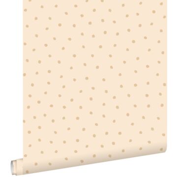 wallpaper polka dots beige from ESTAhome