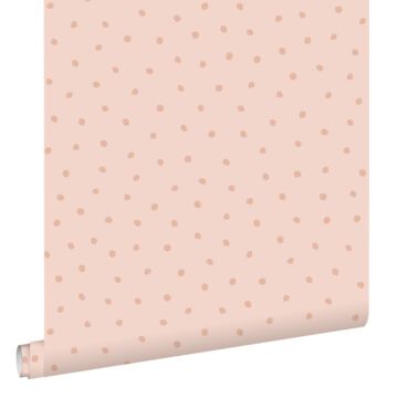 wallpaper polka dots pink from ESTAhome
