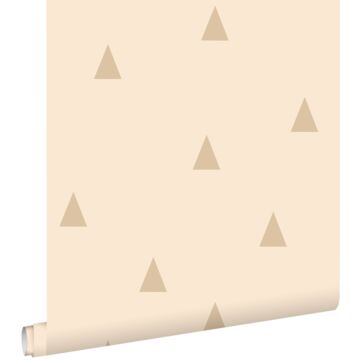 wallpaper graphical triangles beige from ESTAhome
