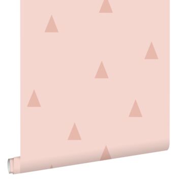 wallpaper graphical triangles pink from ESTAhome