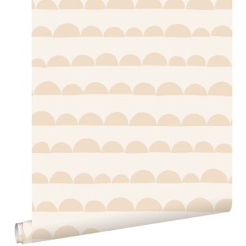 wallpaper graphic motif beige from ESTAhome