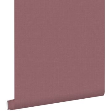 wallpaper linen texture burgundy red from ESTA home