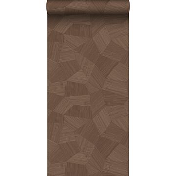 wallpaper graphic 3D rust brown from ESTAhome
