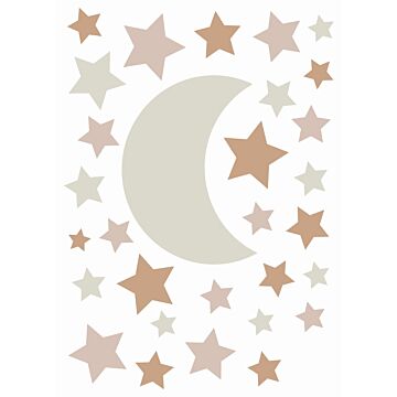 wall sticker starry sky sand color and terracotta from ESTAhome