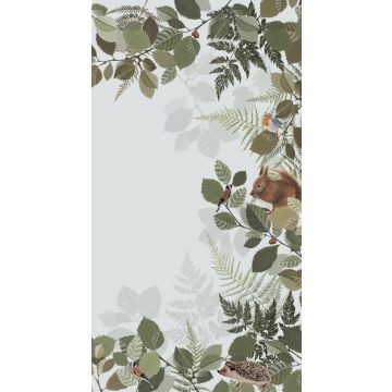 wall mural forest animals green and brown from ESTAhome