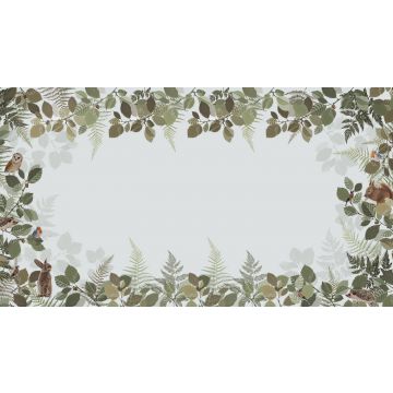 wall mural forest animals green and brown from ESTAhome