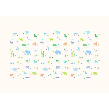 wall mural animals multicolor from ESTAhome