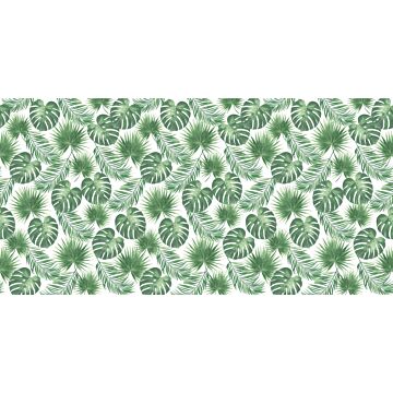 wall mural tropical leaves green from ESTAhome