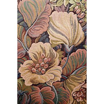wall mural floral pattern terracotta pink from ESTAhome