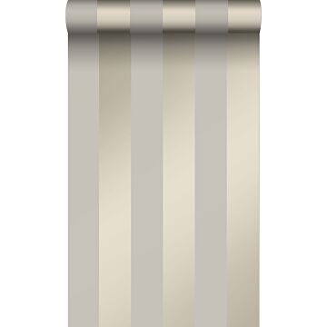 wallpaper stripes taupe from Origin Wallcoverings