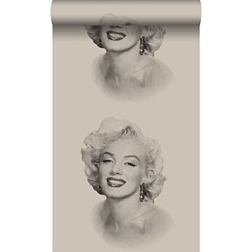 wallpaper Marilyn Monroe gray and black from Origin Wallcoverings