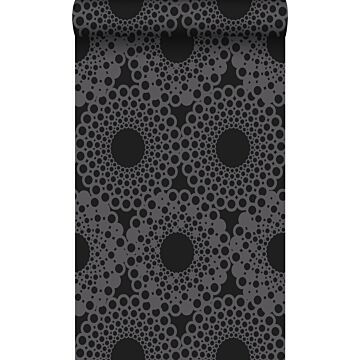 wallpaper graphic form black from Origin Wallcoverings