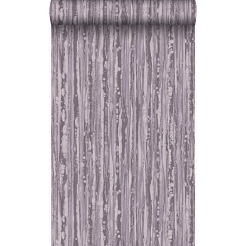 wallpaper stripes light purple gray and warm gray from Origin Wallcoverings