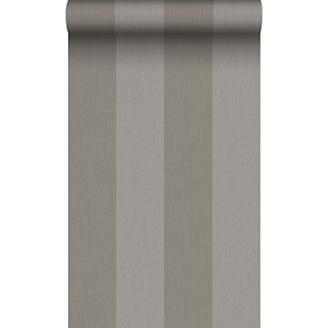 wallpaper stripes taupe gray from Origin Wallcoverings