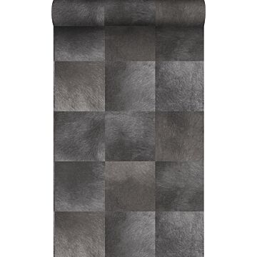 wallpaper animal skin pattern dark gray from Origin Wallcoverings