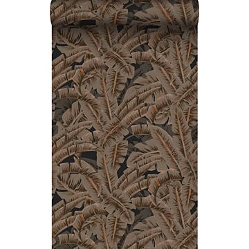 wallpaper palm leafs rust brown from Origin Wallcoverings