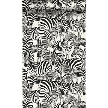 wallpaper zebras black and white from Origin Wallcoverings