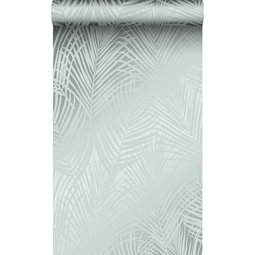 wallpaper palm leaves celadon green from Origin Wallcoverings