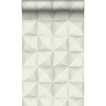 eco texture non-woven wallpaper 3D print light gray from Origin Wallcoverings