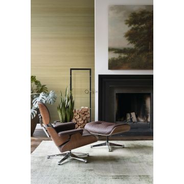 living room wall mural woven structure with gradient colours mustard 357230