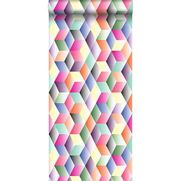 non-woven wallpaper XXL graphic motif multi color from Origin Wallcoverings