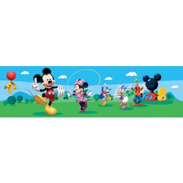 self-adhesive wallpaper border Mickey Mouse green and blue from Disney