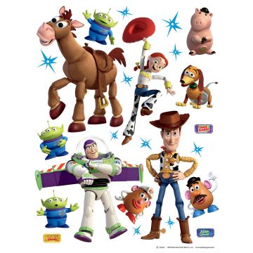 wall sticker Toy Story brown, white and purple from Disney