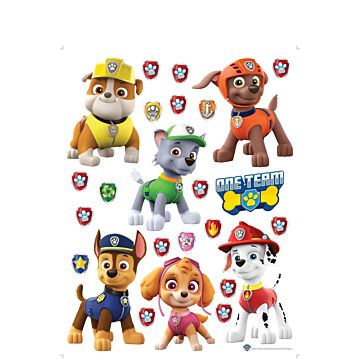 wall sticker PAW patrol red, yellow and green from Sanders & Sanders