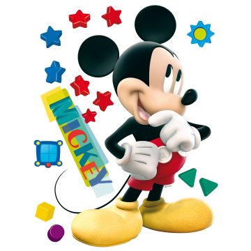 wall sticker Mickey Mouse yellow, red and blue from Disney