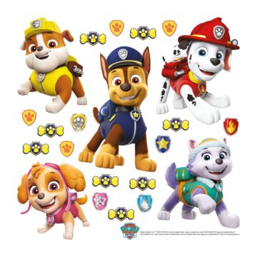 wall sticker PAW patrol yellow, blue and red from Sanders & Sanders