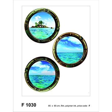 wall sticker sea view blue and green from Sanders & Sanders