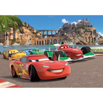 wall mural Cars brown, red and green from Disney