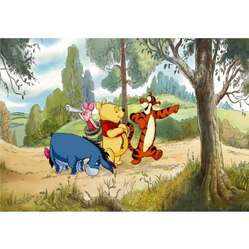 wall mural Winnie the Pooh green and yellow from Sanders & Sanders