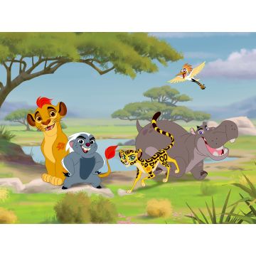 wall mural Lion Guard green, blue and yellow from Sanders & Sanders