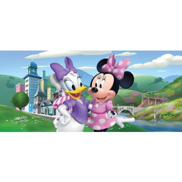 poster Minnie Mouse & Daisy Duck green, blue and pink from Sanders & Sanders