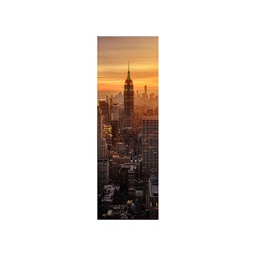poster New York skyline warm orange and brown from Sanders & Sanders