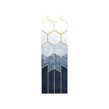 poster hexagon blue and gold from Sanders & Sanders