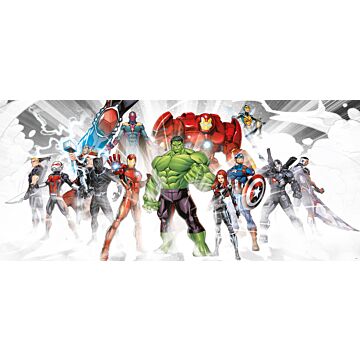 poster The Avengers green, red and gray from Sanders & Sanders