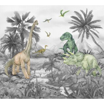 wall mural dinosaurs gray from Sanders & Sanders