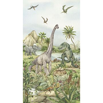 wall mural dinosaurs gray from Sanders & Sanders