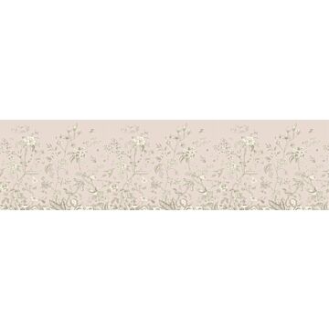 self-adhesive wallpaper border floral pattern beige from Sanders & Sanders
