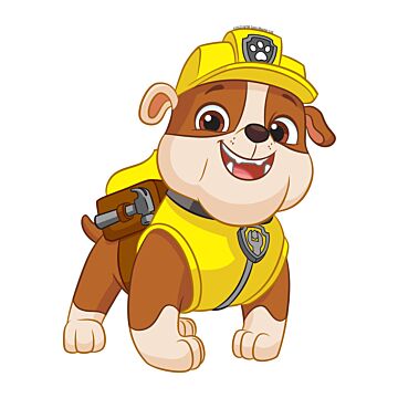wall sticker PAW patrol yellow and beige from Sanders & Sanders