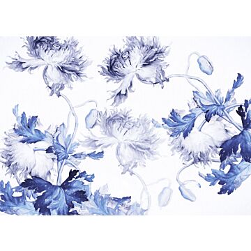 wall mural Blue Silhouettes blue from Komar