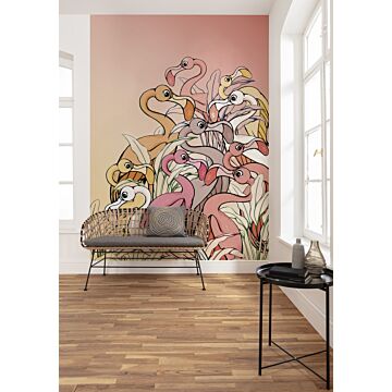 wall mural Mickey Mouse pink from Komar