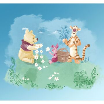 wall mural Winnie the Pooh blue and green from Komar