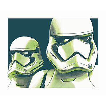 poster Star Wars Faces Stormtrooper green from Komar