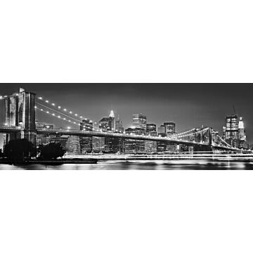 wall mural Brooklyn Bridge black and white from Komar