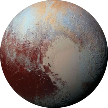 self-adhesive round wall mural Planets multicolor from Sanders & Sanders