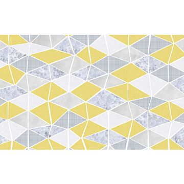 wall mural graphic yellow and gray from Sanders & Sanders